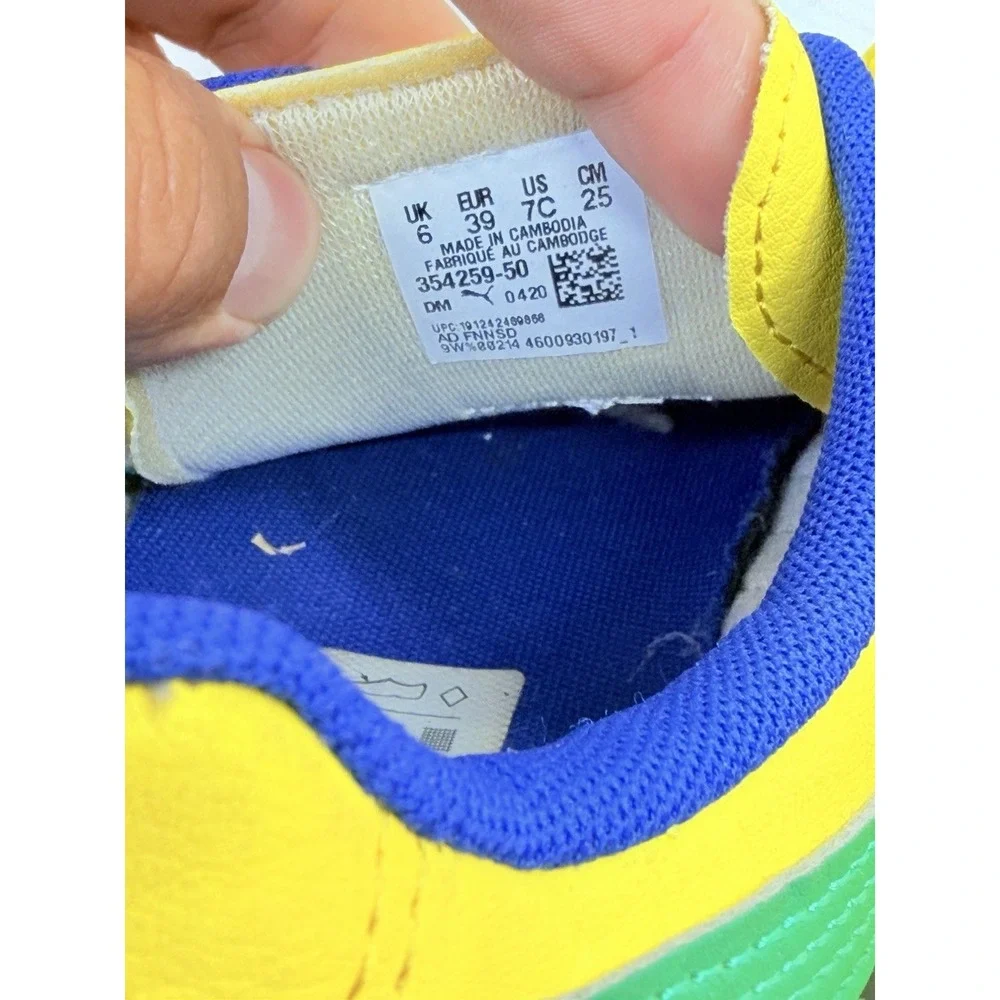 Puma Roma Brazil Dandelion Yellow Green Sneakers Men's US 7C 354259-50